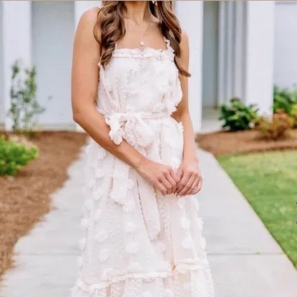 Cream colored boho dress - A. Calin by Flying Tomato - Size Small